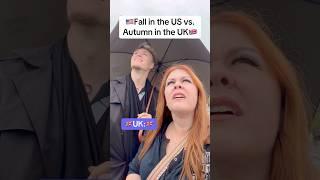 They’re both beautiful in their own way. ️ #ukvsusa #britishvsamerican #fall #autumn #rain #funny