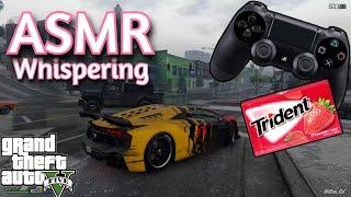 ASMR Gaming | GTA V ONLINE CONTROLLER SOUNDS | Whispering + Gum 