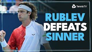 Andrey Rublev Upsets Jannik Sinner In Montreal!  | Montreal 2024 Highlights