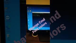 How to Quickly Change Font Color in CMD(command prompt)