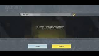 Your game data is abnormal,check your game environment. (Cuenta baneada en Call of duty mobile)