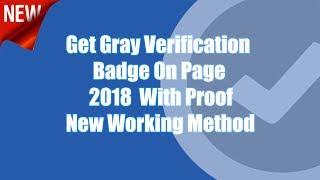 Get Grey Verified Badge On Facebook Page 2018 With Proof