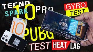 Tecno Spark 10 Pro Pubg Test | Gaming Review " Screen Recording " Gyro " Graphics " Heat Test 