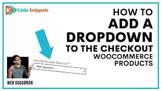 Add a Dropdown Question on Checkout - WooCommerce  - Code Snippets -CodeSnippets