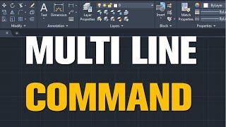 multi line command in auto CAD