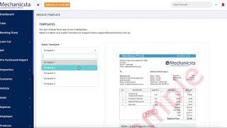 Invoice Template - Mechanical & Automotive Workshop Management Software for Mechanics