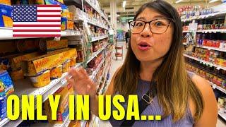 Canadians SHOCKED in American Supermarket  (only in USA…)