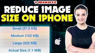 How to reduce image size on iphone or iPad 2024