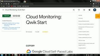 Cloud Monitoring: Qwik Start | [GSP089] | 30 Days Of Google Cloud | qwiklabs | qwiklabs free credits