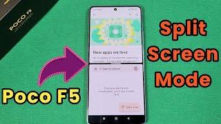 how to enable split screen mode for Poco F5 phone with MIUI 14