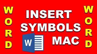 How To Insert Symbols In Word - MAC