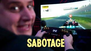 Sabotaging a professional F1 E-Sports driver