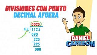 DIVISIÓN CON PUNTO DECIMAL AFUERA - Super facil - Para principiantes