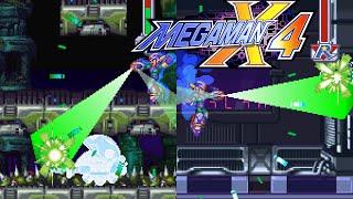 DESTROY These Two Mini-bosses with Aiming Laser (Mega Man X4 TAS)