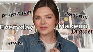 Everyday Makeup Drawer & GRWM  February 2025