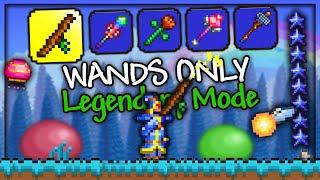 Can I Beat Terraria Legendary Mode WANDS ONLY? (For The Worthy)