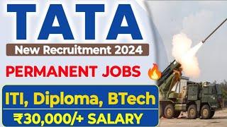 TATA ITI, Diploma, BTech Permanent Job's Vacancy  Salary: 35,000/+ | TASL ITI Technician Job's|