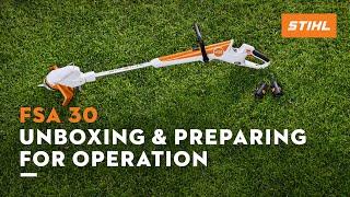 STIHL FSA 30 Battery Brush cutter | Unboxing and getting ready​​