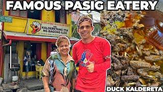 PASIG CITY has a FAMOUS 40 YEAR OLD EATERY! Best Duck Kaldereta (Itik)