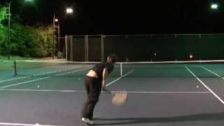 Awesome Tennis Serve From  Ambidextrous Chris Lavery