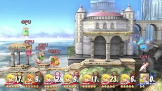 Super Smash Bros Wii U / 7 vs 1 - Peach's vs Rosalina