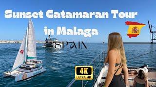 Sunset Catamaran Tour in Malaga Spain I 4K | Summer 2024 Adventure | Shutterbug in Norway