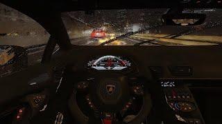 Assetto Corsa - Lamborghini Huracan Performante | Heavy rain | Steering wheel gameplay [AC]