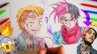 Drawing LIL PEEP in 6 different ART styles using ballpoint pens