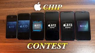 Apple A14 Chip vs A13 vs A12 vs A11 vs A10 vs A9 Speed Test | Chip Contest Ep. 5