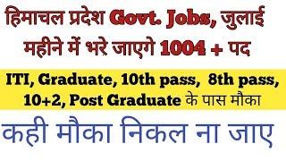 HP govt. Jobs July 2019 | HPPSC new recruitment 2019 | HPPSC new notification 2019