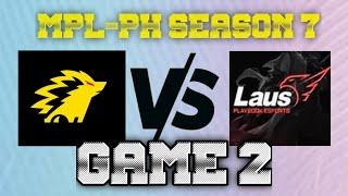 ONIC PH VS LPE [GAME 2] ONIC PHILIPPINES VS LAUS PLAYBOOK ESPORTS | MPL-PH SEASON 7 WEEK 2 DAY 3