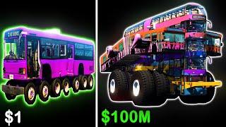 $1 vs $100,000,000 New Bus Horn Sound Variations