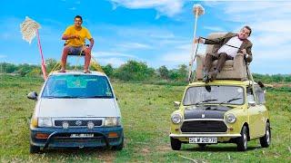 Car Top పైన కూర్చుని Driving చేసాము - No Driver  Driving Car from Roof Top.. Telugu Experiments