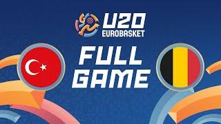 Group Phase | Türkiye v Belgium | Full Basketball Game | FIBA U20 EuroBasket 2024