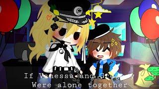 ꒰  ꒱ If Vanessa and Gregory were alone together in the Pizzplex (Gacha club) (Original) ꒰  ꒱