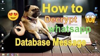 how to decrypt whatsapp database messages