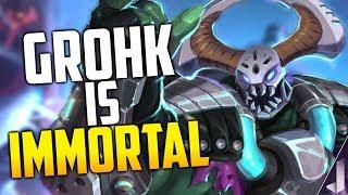 GROHK IS IMMORTAL! | Paladins Gameplay & Loadout