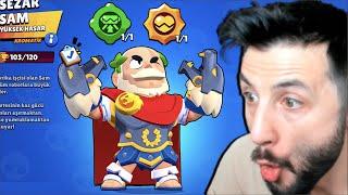 SAM ve SEZAR SAM Aldım (Brawl Pass 70 Kademe Açtım)  Brawl Stars