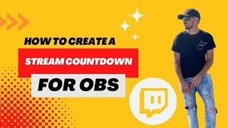 Create a Countdown Timer in OBS for Starting Soon Scene!