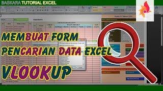 cara membuat tombol pencarian data di excel | Baskara Tutorial