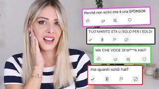 NON NE POSSO PIU' !! RISPONDO AI COMMENTI DEGLI HATERS !!