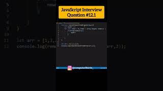 12.1 JavaScript Interview Question in hindi | Remove specific element from array using loop