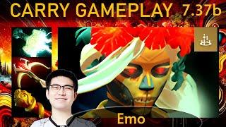 ⭐ 7.37b Emo Muerta |K+A-D - 25 KP - 73%| Carry Gameplay - Dota 2 Top MMR