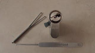 Schloss öffnen (Wilka Schließzylinder picken)Pick-Set/Lock Picking/Dietrich/Schließzylinder knacken