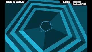 Super Hexagon (PC) / Stage 1 "Hexagon" (Hard) completed / 73.24 seconds