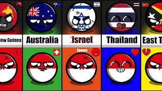 Countries that Love/Hate Indonesia #countryballs