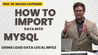 How to import data to MySQL using LOAD DATA LOCAL INFILE (Real World Example) | Database Lecture