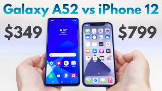 Samsung Galaxy A52 vs iPhone 12 - Who Will Win?