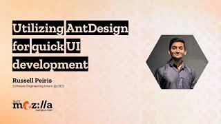 Utilizing AntDesign for quick UI Development