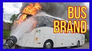 Bus fire - VOLUNTEERS DUTCH FIRE FIGHTERS -